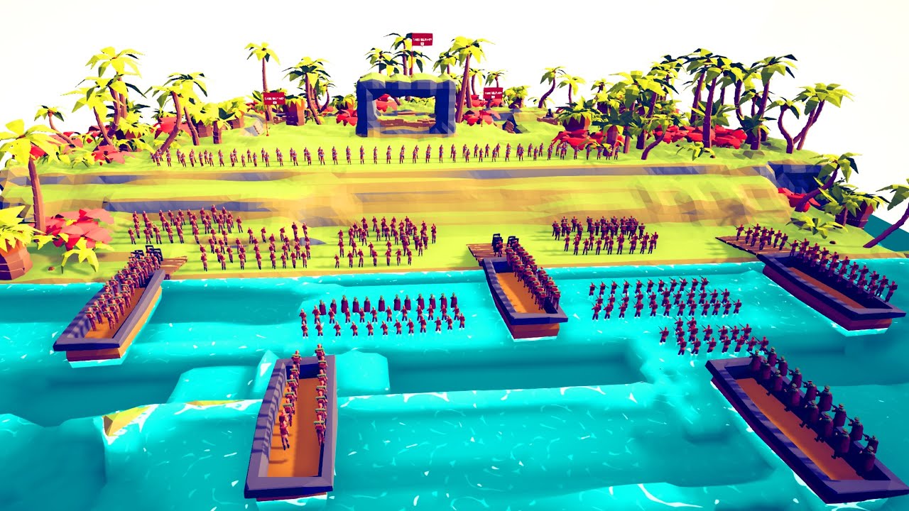 300x SOVIET ARMY ATTACK JAPAN BASE - Totally Accurate Battle Simulator TABS