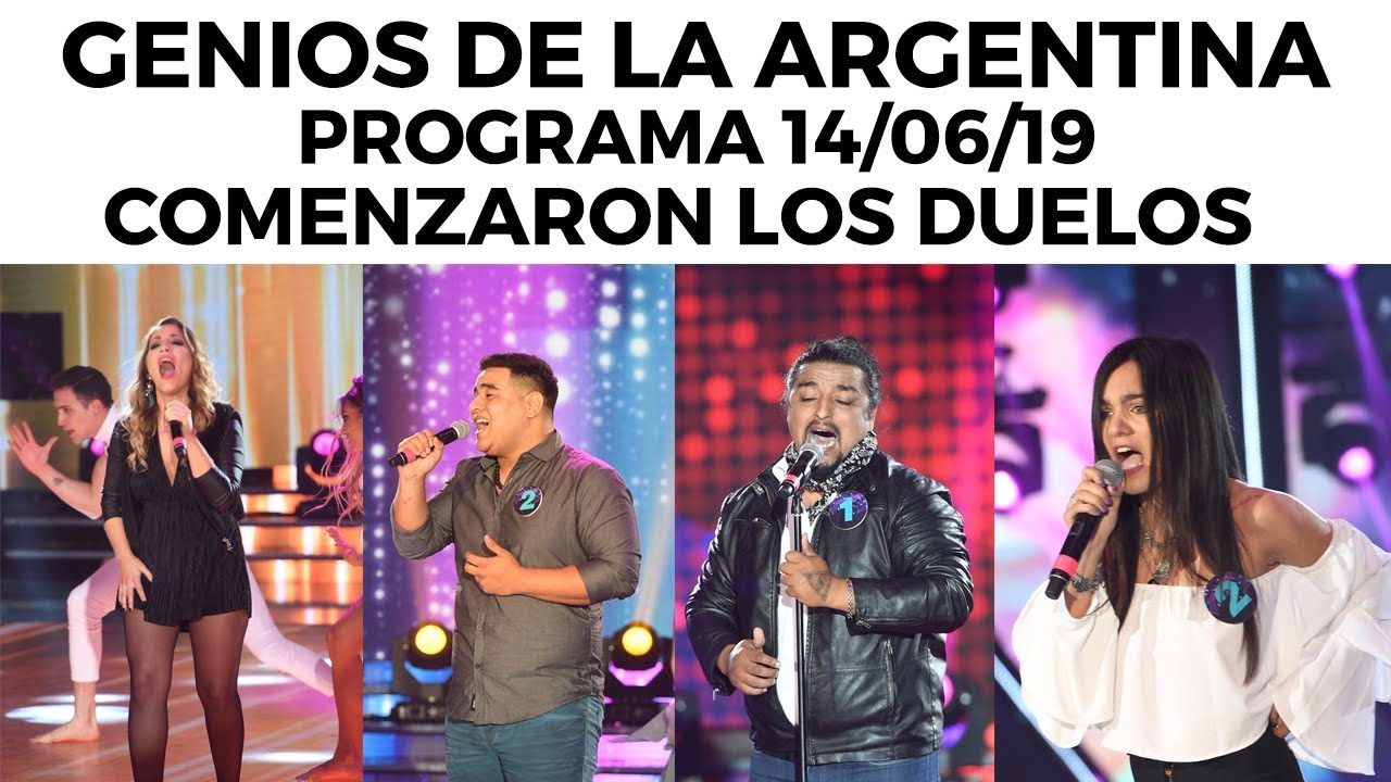 Genios de la Argentina en Showmatch - Programa completo 14/06/19 - ¡Comenzaron los duelos!