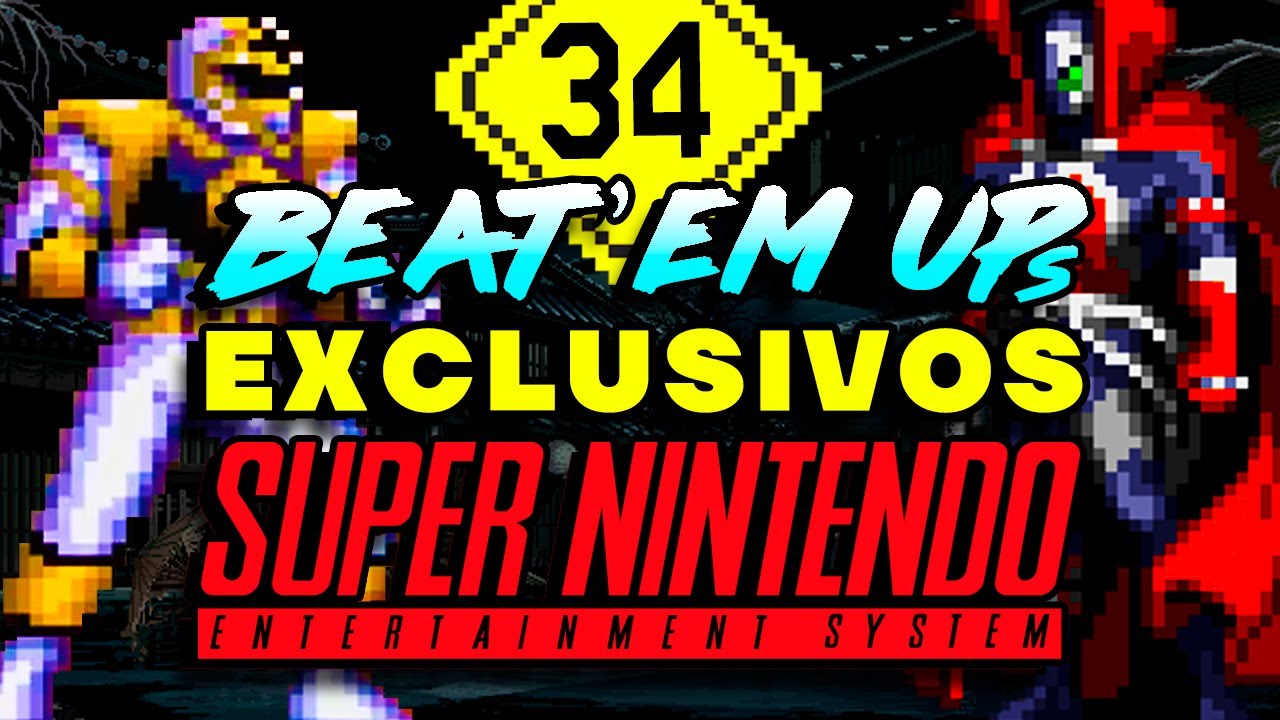 💥 NO ESTÁN en SEGA Genesis! 👊 34 BEAT EM UPs EXCLUSIVOS de SUPER NINTENDO / FAMICOM SNES