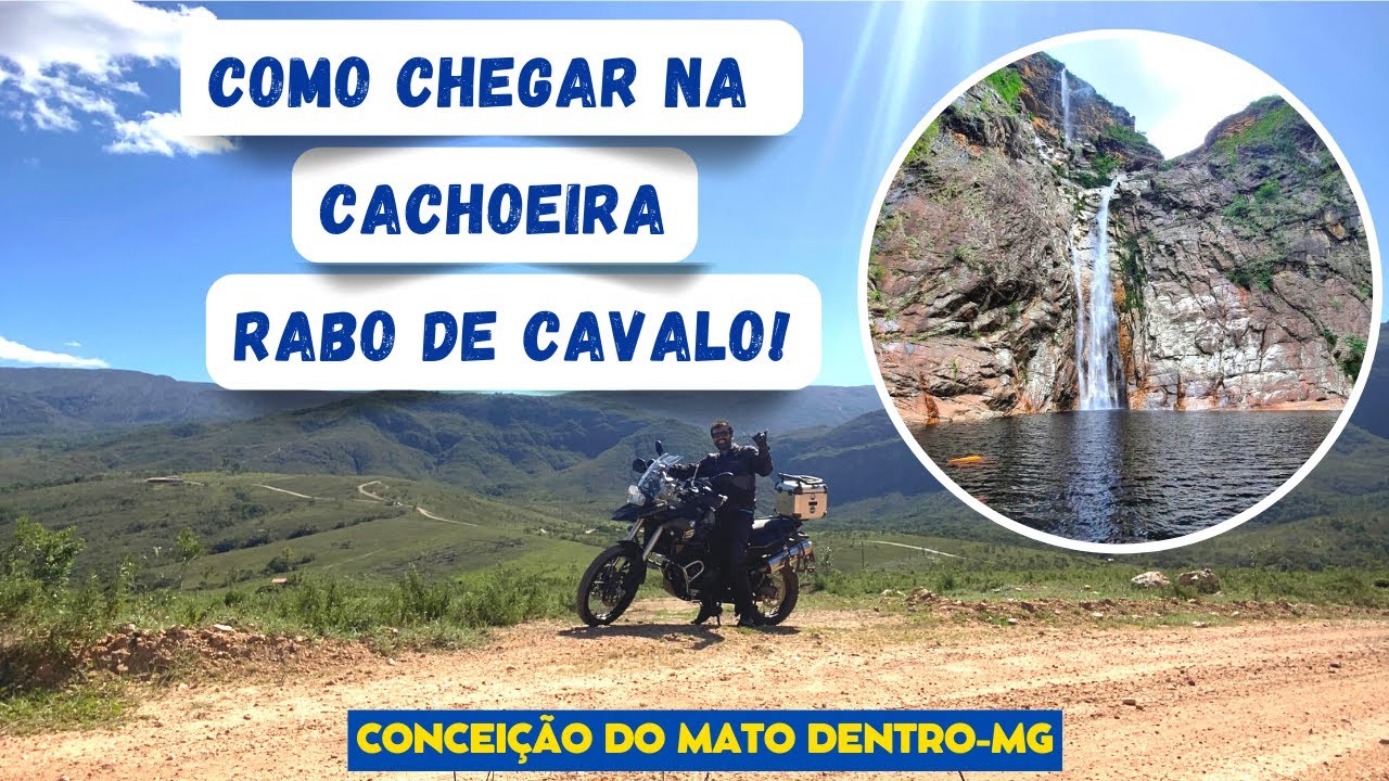 Caminho detalhado até a bela cachoeira Rabo de Cavalo em Conceição do Mato Dentro - MG