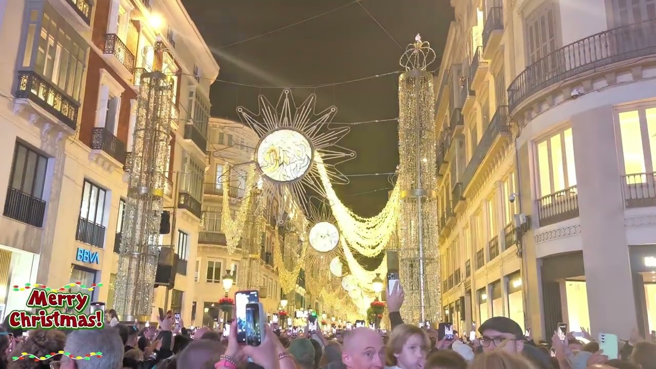 Alumbrado Navidad Málaga 2025 #cofrades #cofradesmalagueños #cofradías 