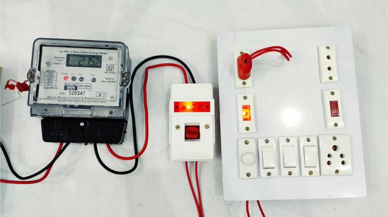 Energy meter ke sath dp switch connection kaise kare | 32 amp DP switch connection kaise kare