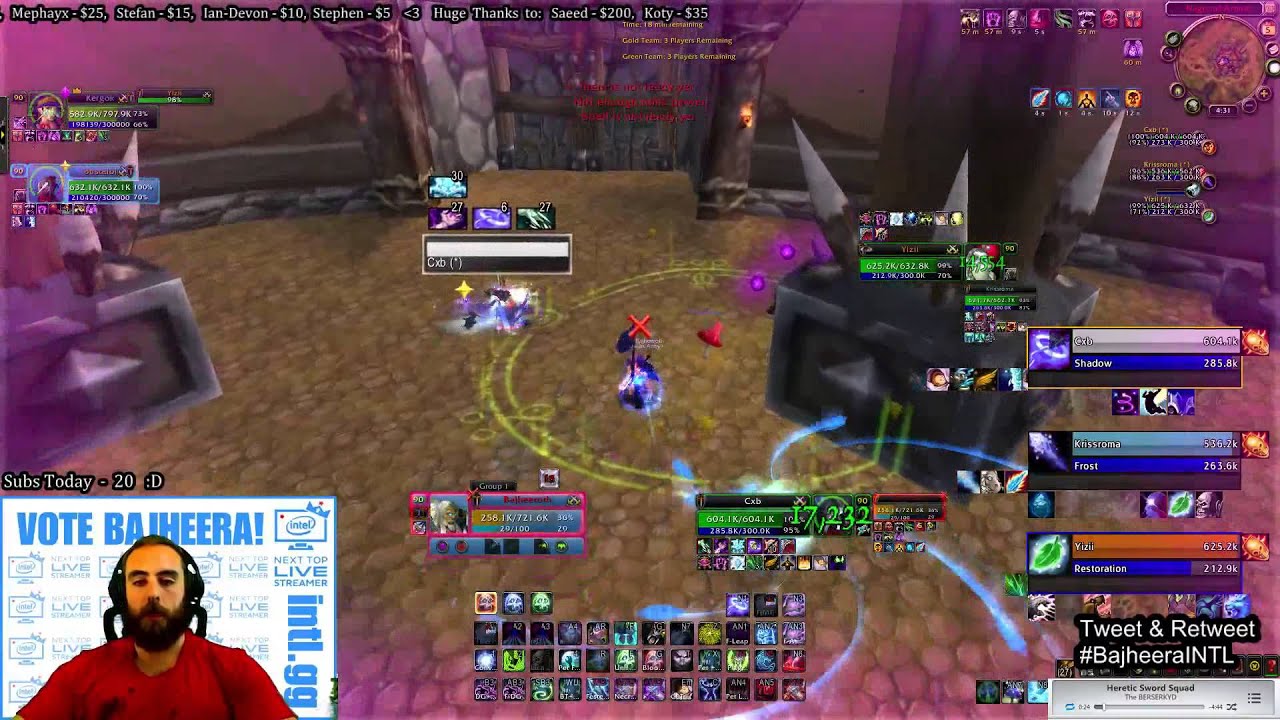 Bajheera - Shadow Cleave to 2200 in 3v3 Arena - WoW 5.4.8 Unholy DK PvP