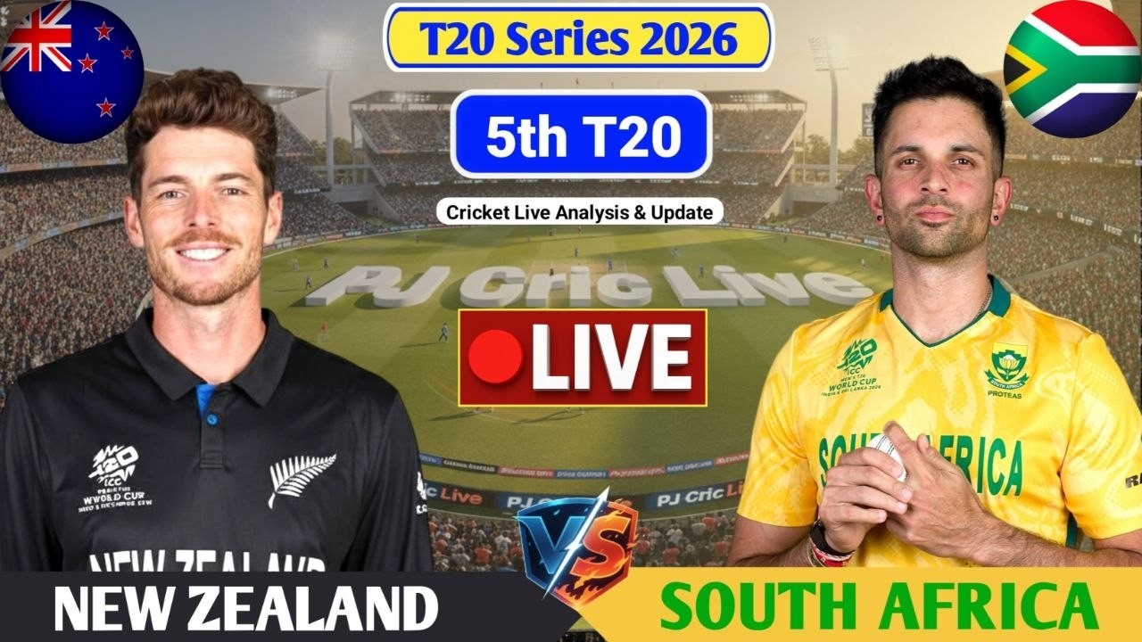 New Zealand Vs South Africa 5th T20 Match | Live Score Analysis & Discussion | NZ vs SA T20 Cricket