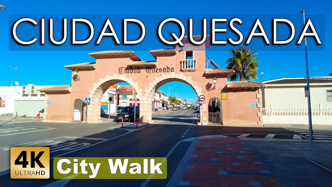 Ciudad Quesada, part 1 - Costa Blanca | Spain - Walking tour [4k 60fps]