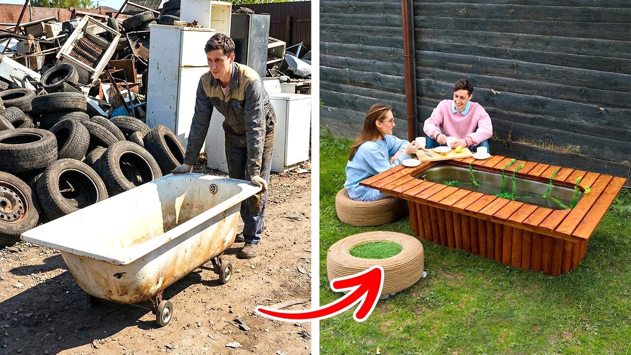 Upcycle Your Bathtub Into Garden Furniture & More 🌿