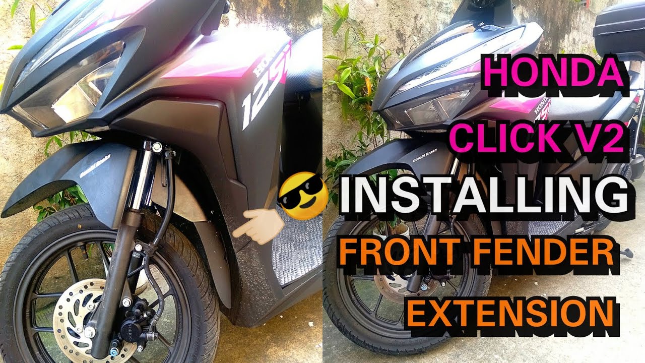 Honda Click v2 125i/ 150 | Front fender extension installation