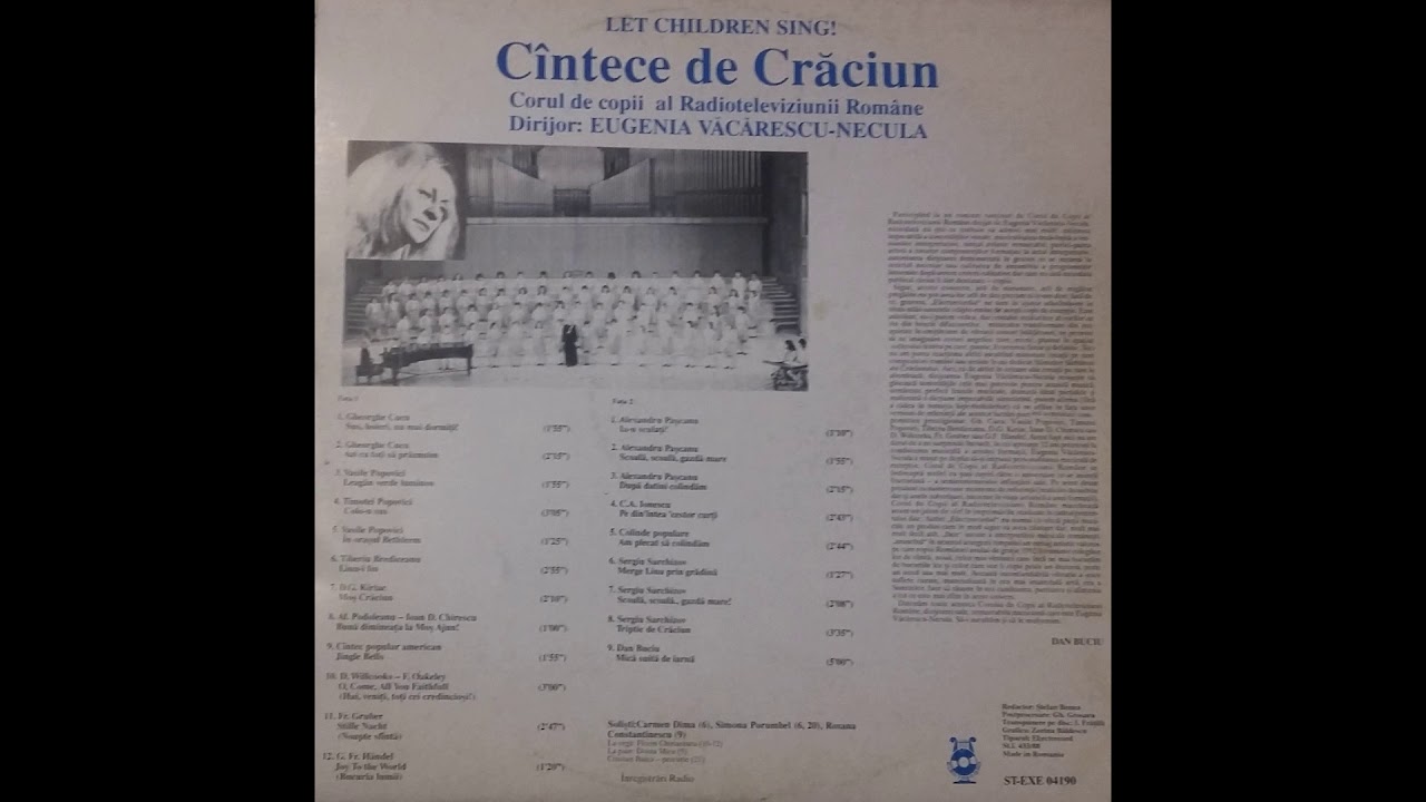 Corul de Copii Radio   CANTECE DE CRACIUN