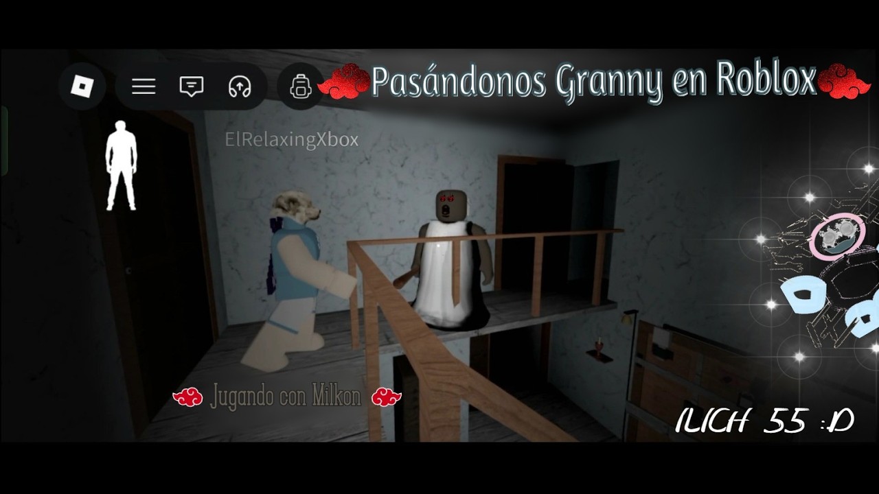 Pasándome Granny en Roblox con un amigo :0