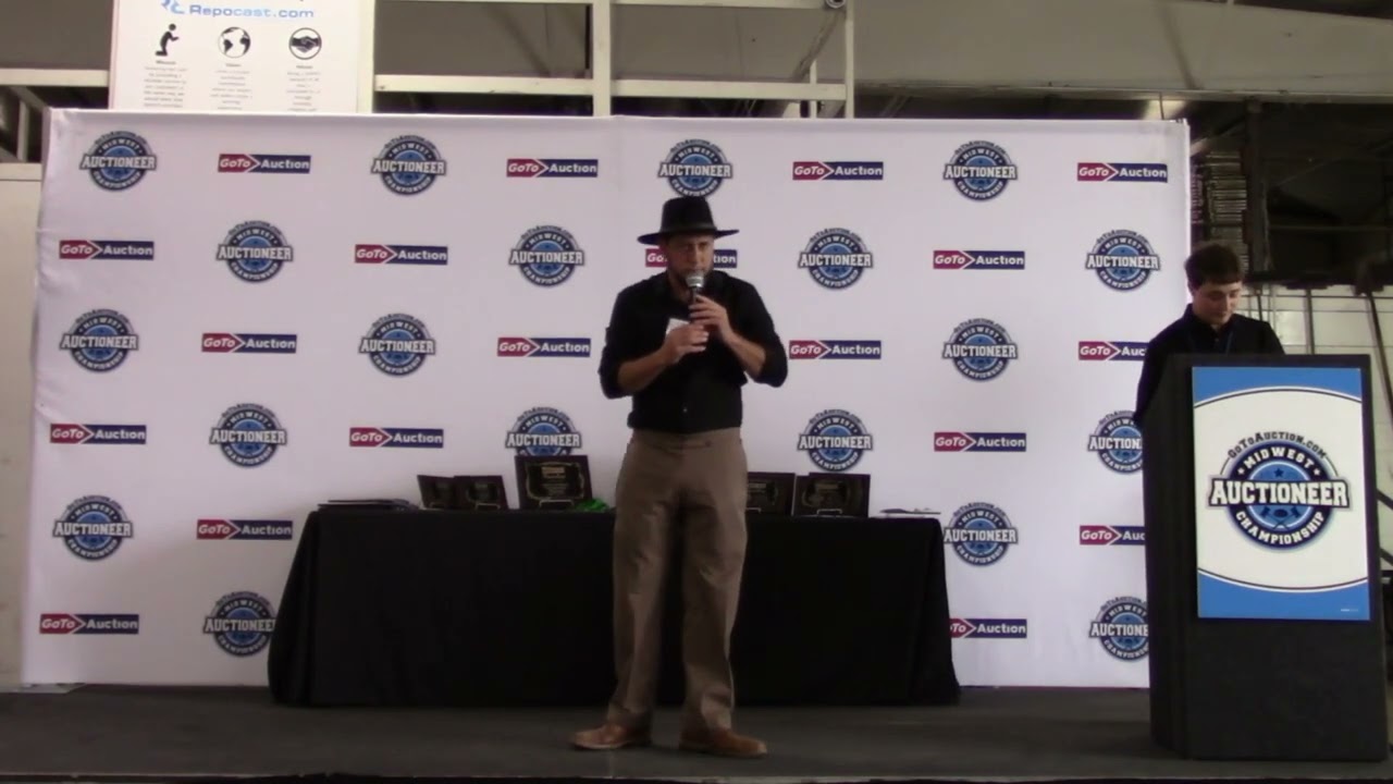 GoToAuction.com Midwest Auctioneer Championship 2023 Contestant #22 Atlee Shetler