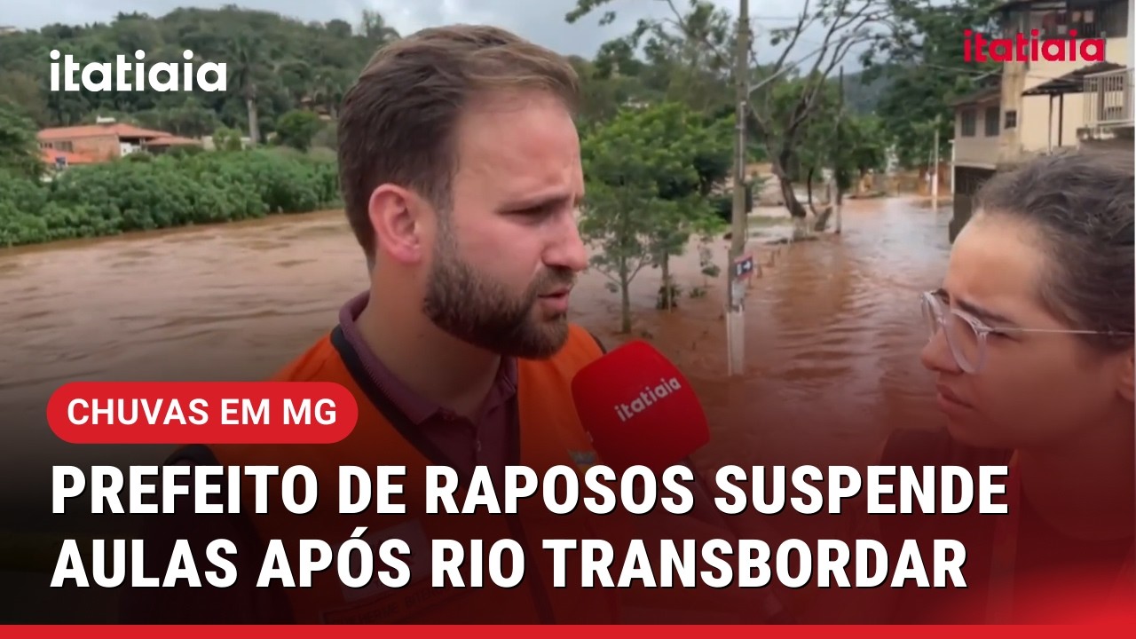 RIO DAS VELHAS TRANSBORDA E ALAGA RUAS DE RAPOSOS, NA GRANDE BH