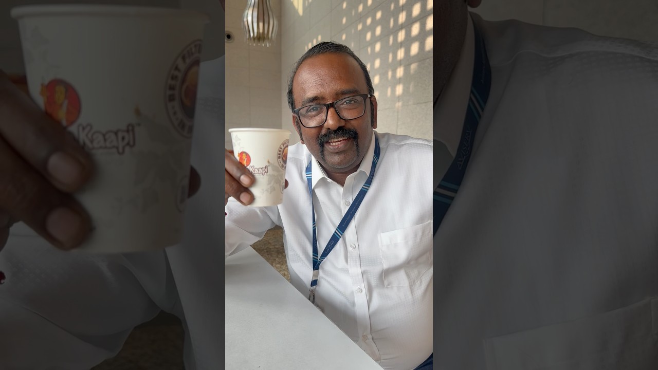 Namma Kaapi Authentic Chennai Filter Coffee | Mumbai Airport | Dosa Plaza | Prem Ganapathy | Happy