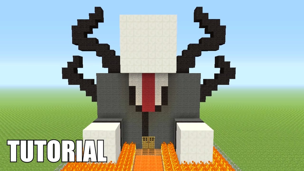 Minecraft Tutorial: How To Make A Slenderman!! (Survival House)