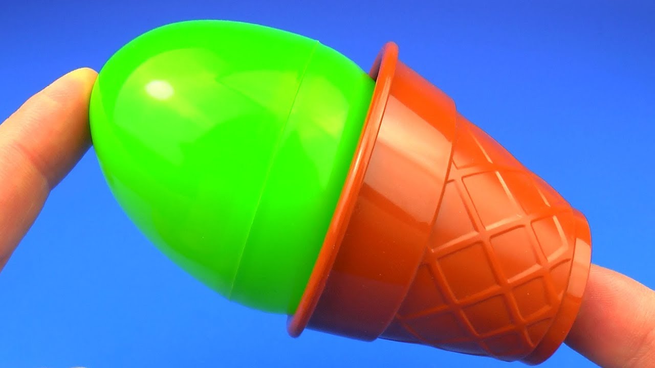 ICE CREAM SURPRISE COLORS FOR KIDS WITH SURPRISE EGG TOYS