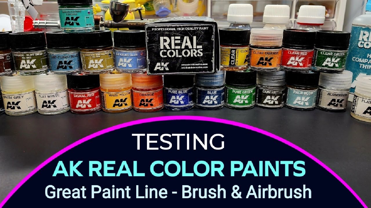 Testing AK Real Color Paints - Great For Airbrush & Brush - Easy To Use - Over 200 Colors
