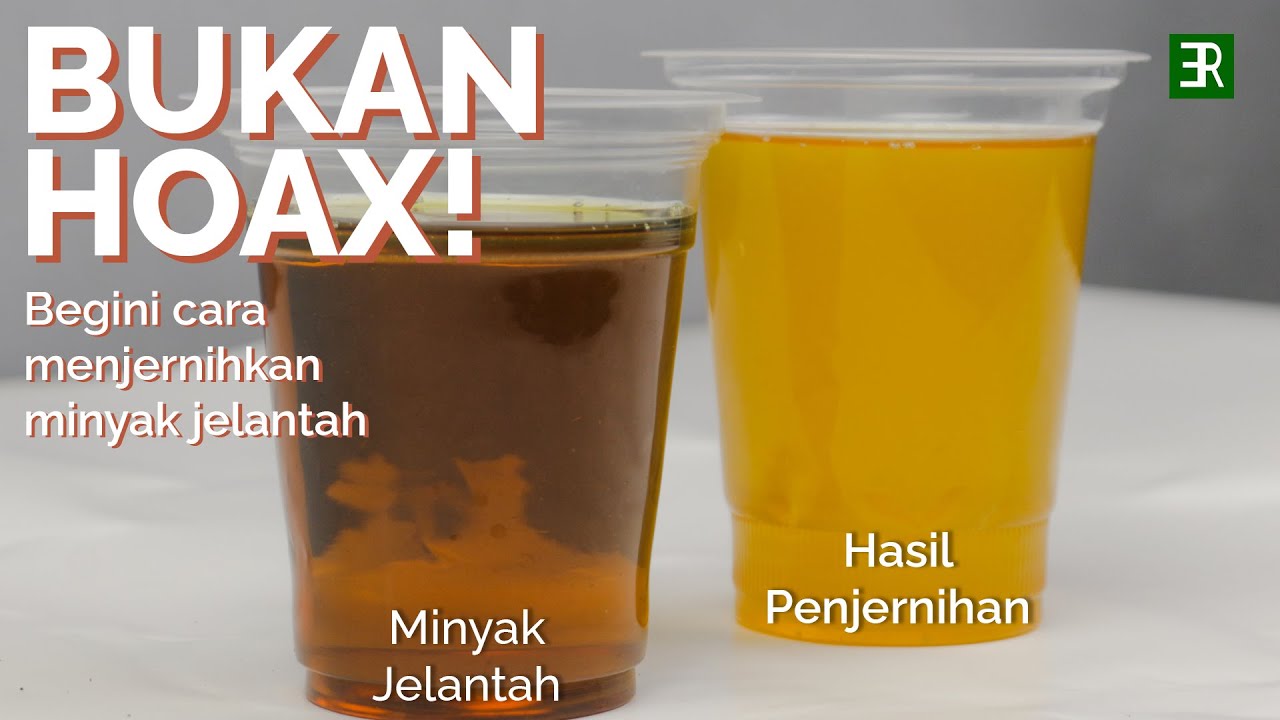 BENERAN JERNIH BANGET - Cara Menjernihkan Minyak Jelantah PALING AMPUH