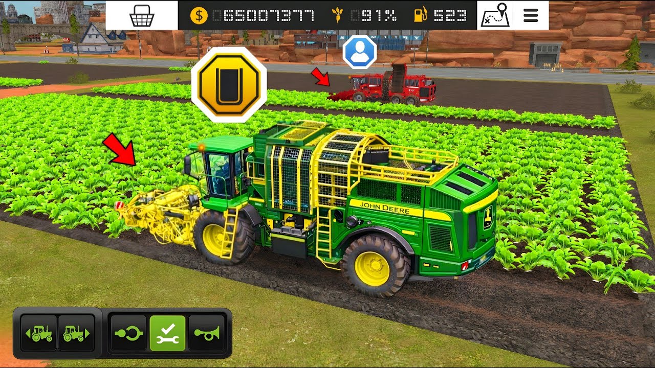 Fs 18 Use The Biggest John Deere Machine 😱! Fs18 Multiplayer - Harvest Sugar Seeds | Timelapse #fs18
