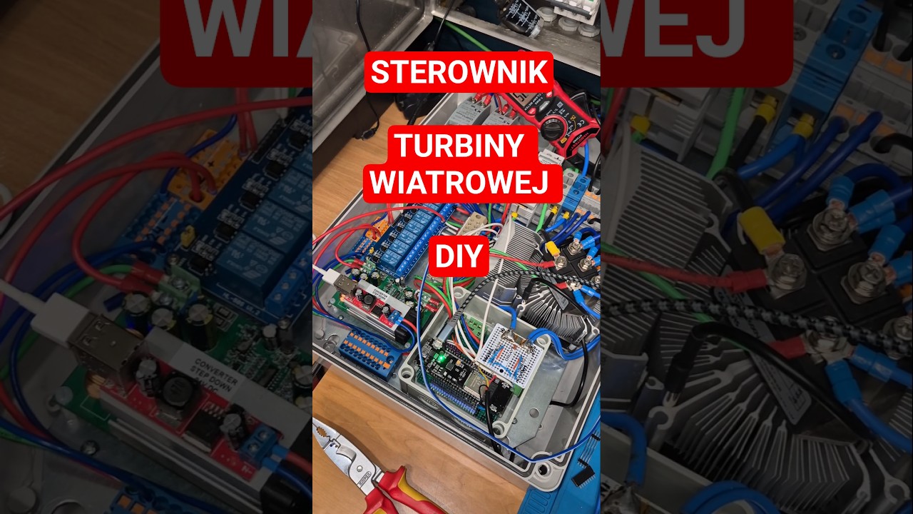 Test sterownika do turbiny wiatrowej. #wind #controller #batterycharge #freeenergy #greenenergy #diy
