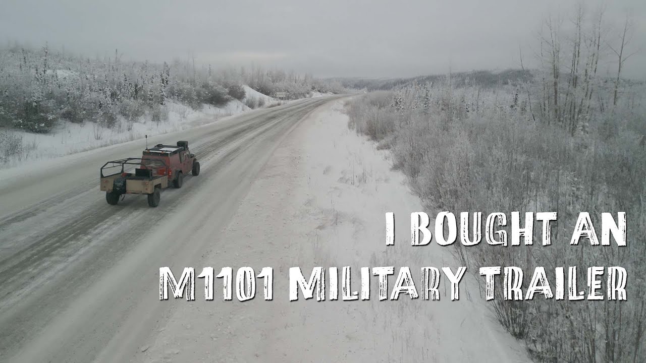 I bought a trailer! M1101 Military trailer with steel frame.