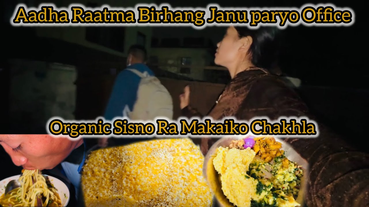 Sisno Ra Makaiko Chakhlako Organic Food😉Gardai|| Aadha Raatma Birhang Janu Paryo Office😩