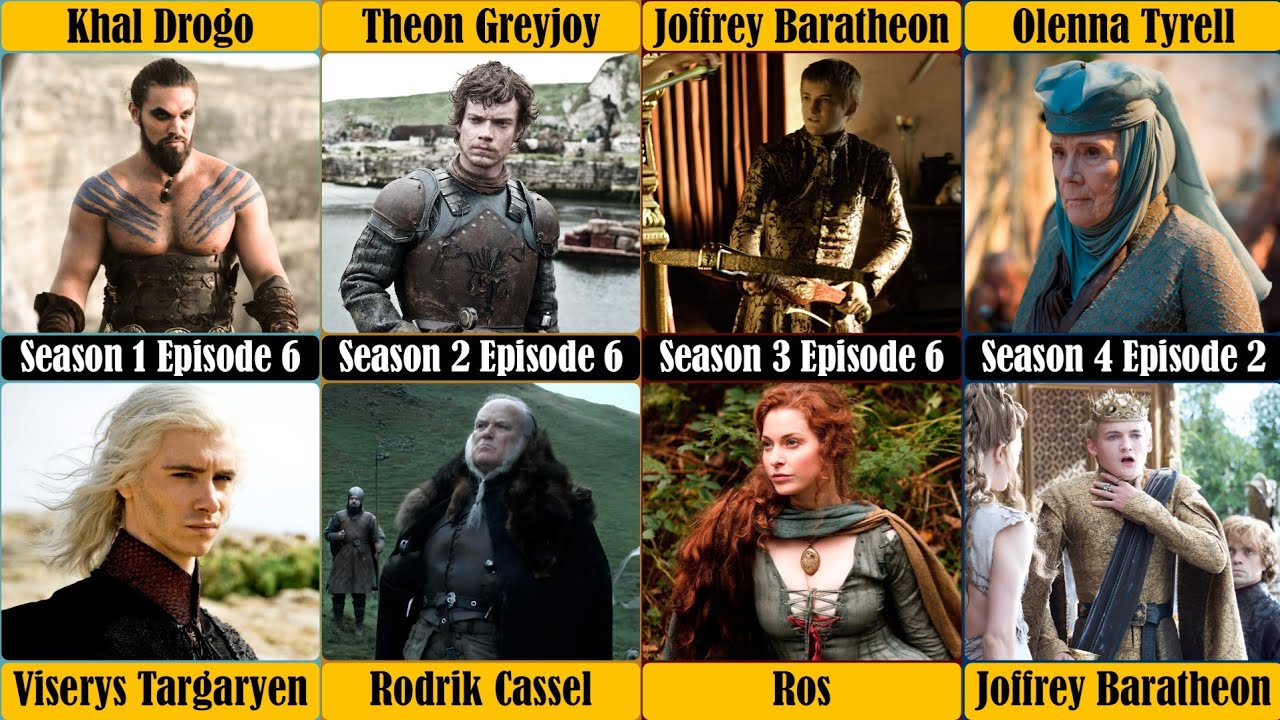 The Chronology of Deaths and Who Killed Whom in Game Of Thrones