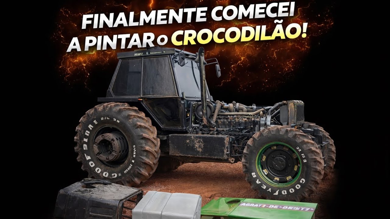 FINALMENTE COMECEI A PINTAR O FAMOSO CROCODILÃO // O AGRALE FAMOSO DO MARANHÃO!