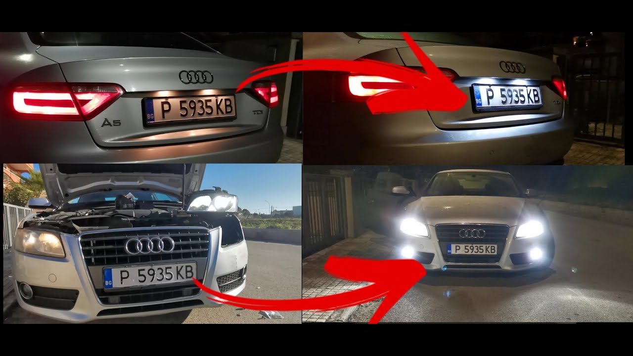 Easy Install/Low Beam-High Beam Led Bulbs on AUDI A5 2011/Interior Led BulbsLights For License Plate
