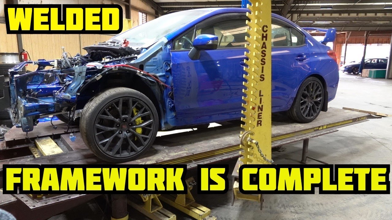 Rebuilding a Wrecked 2019 Subaru WRX/STI With Severe Frame Damage Part 4