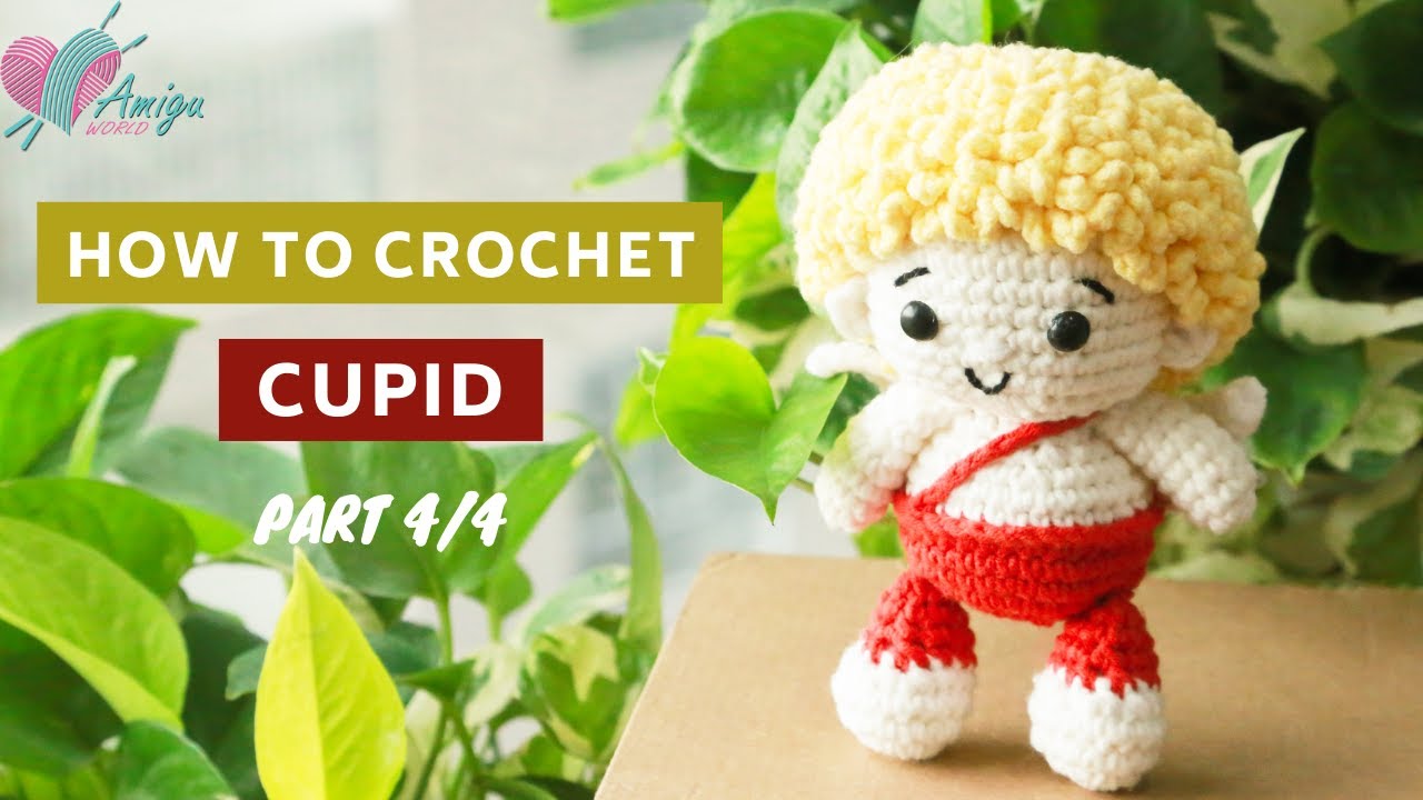 #236 | Cupid Amigurumi Free Pattern (4/4) | How To Crochet Valentine Amigurumi | AmiguWorld