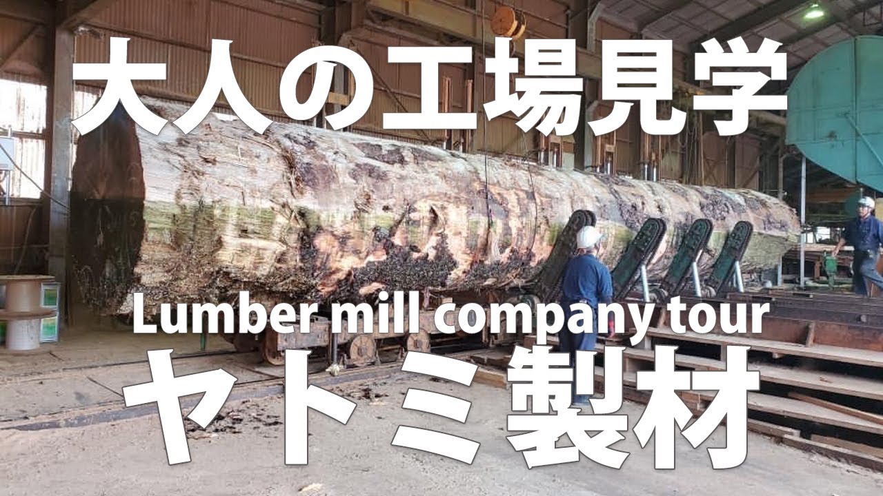 Экскурсия по компании лесопильного завода в Японии. У этой компании есть специальный метод хранения.