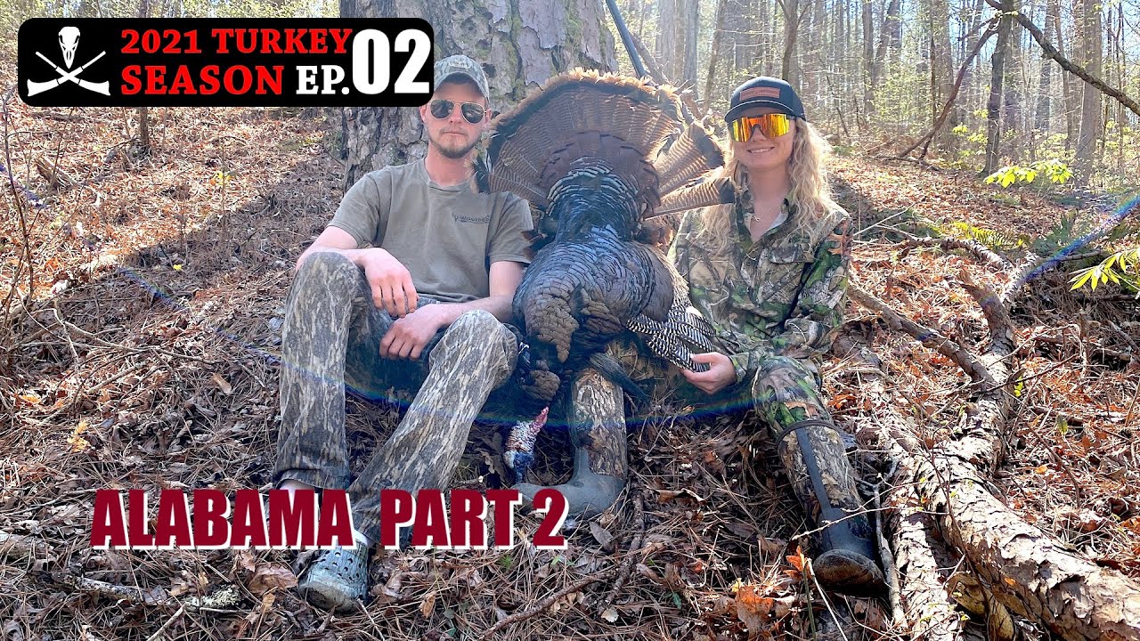Gobbler Down in the Pines! Alabama Turkey Hunting - 2021 Turkey Season, Ep. 02