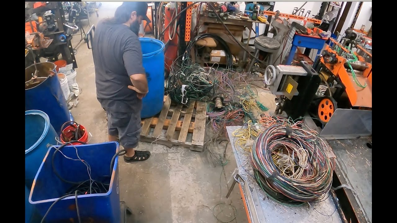 Scrapping Copper Wire With The Copper King