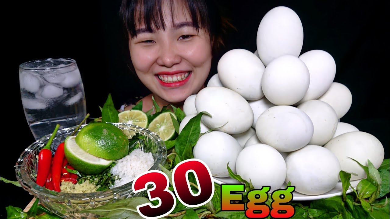 ASMR | TRY TO EAT 30 BALUT (duck egg embryo)