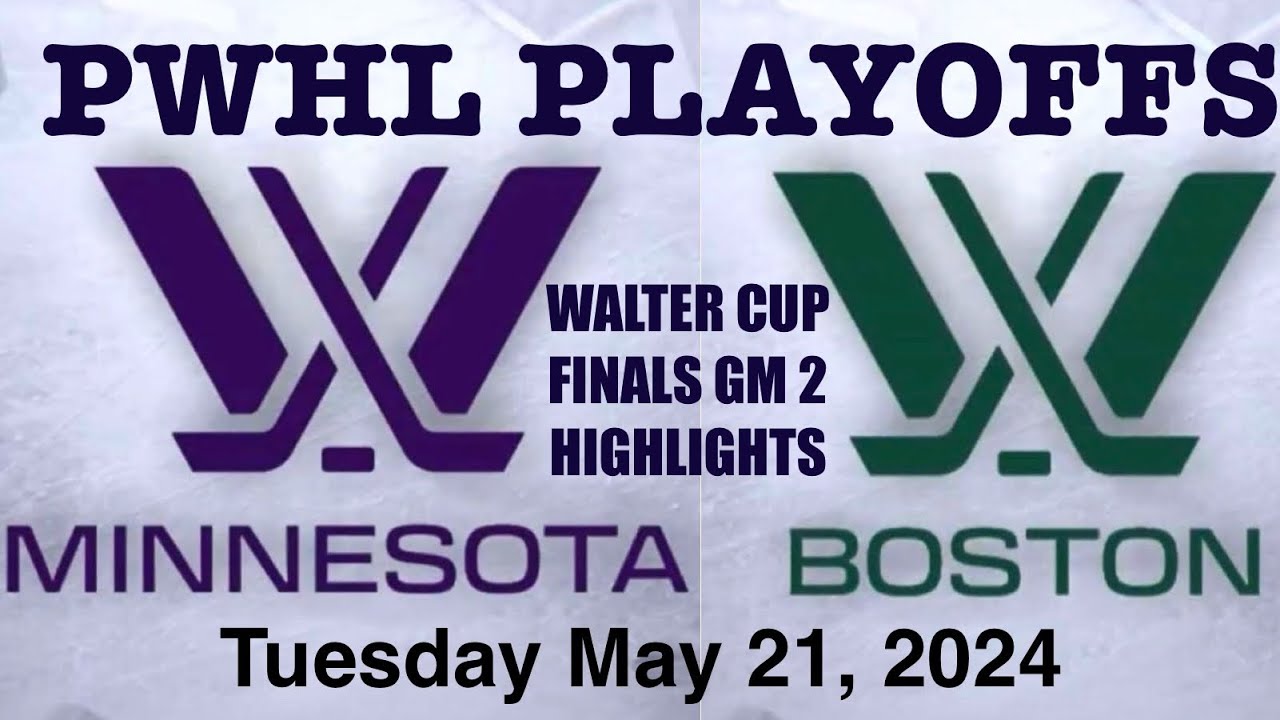 PWHL Walter Cup Finals Highlights GM 2 Minnesota vs Boston May 21, 2024