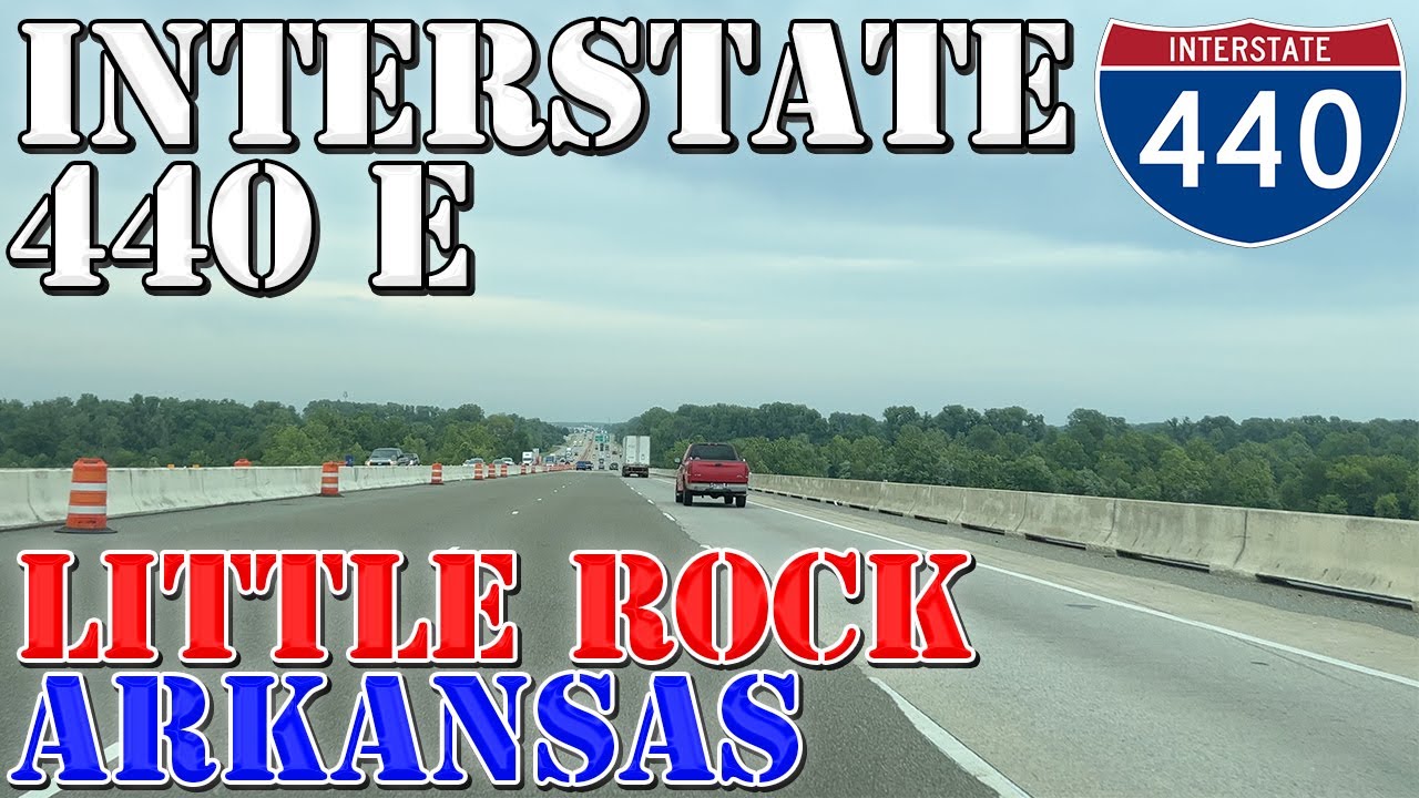 I-440 East - Little Rock - Arkansas - 4K Highway Drive