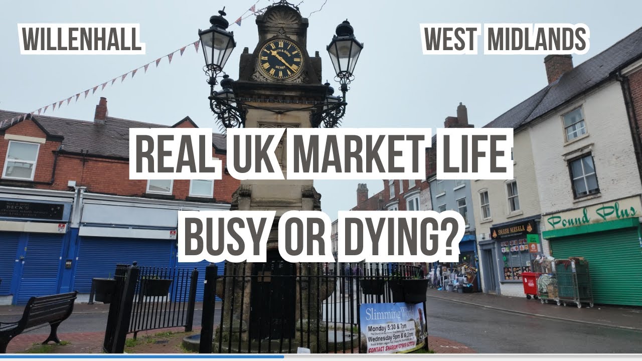 Willenhall Town Centre Walking Tour | Shops, Streets & Market Stalls