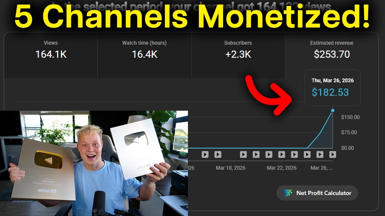 How I Monetized 5 New Faceless AI Channel in 13 Days