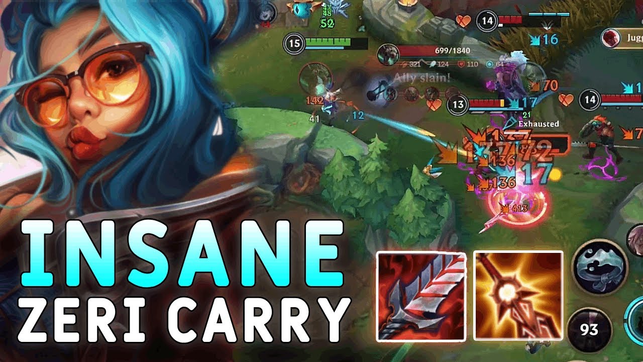Wild Rift Insane Zeri Carry In The New Season
