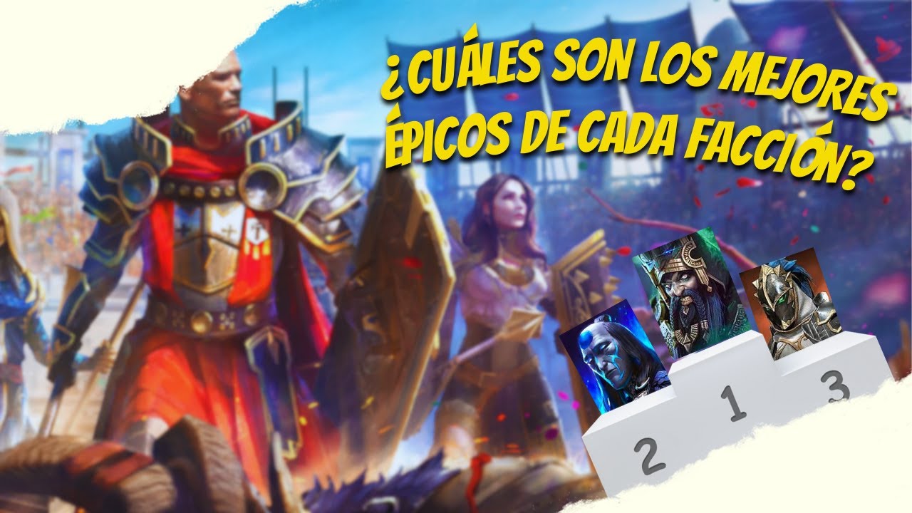TIERLIST DE ÉPICOS POR FACCIONES... ¿CUÁLES SON LOS MEJORES? | RAID: SHADOW LEGENDS