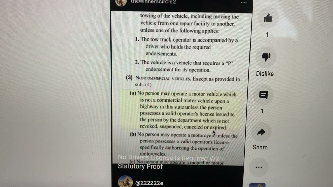 No Drivers License Required Isn&rsquo;t A Sovereign Citizen Argument