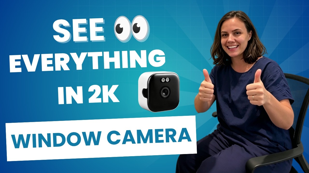 🔥 Best 2K Smart Window Camera in 2026? AI Motion Detection + Color Night Vision + Dual WiFi CS770