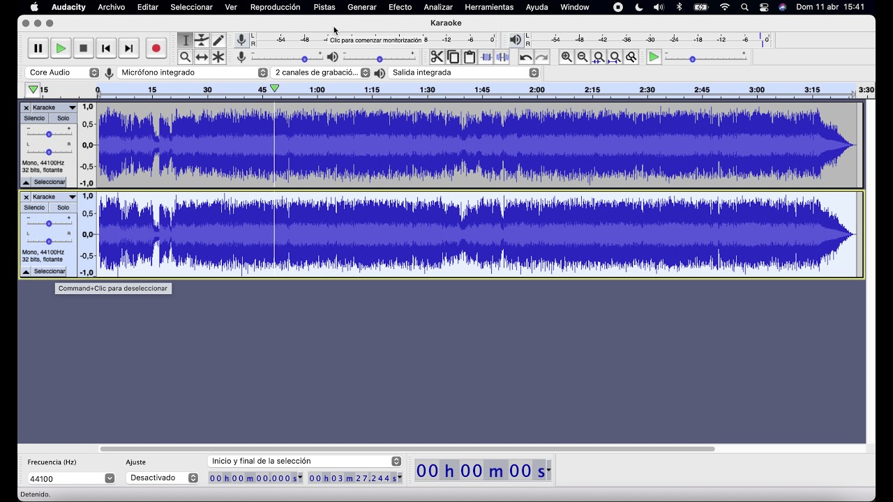 TIC 4º ESO -  Audacity Práctica 4 - Karaoke