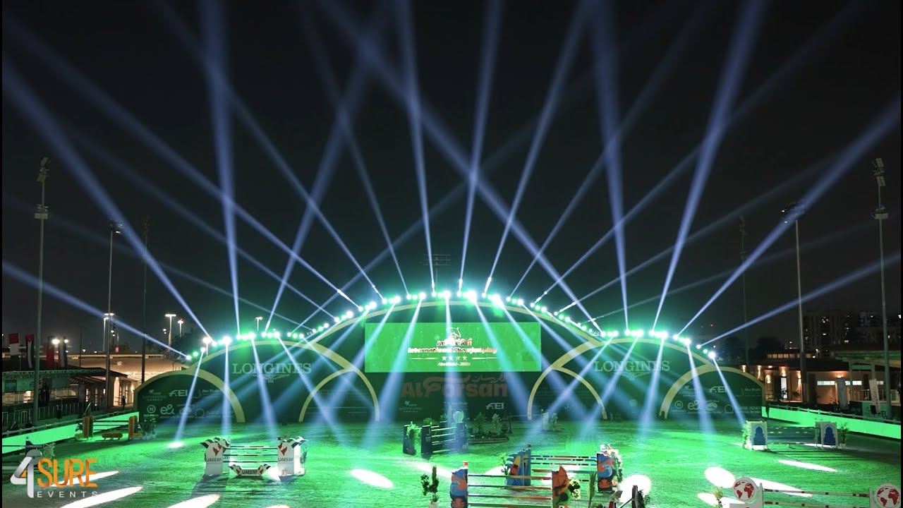 Light Show For Alforsan International Showjumping 2025.