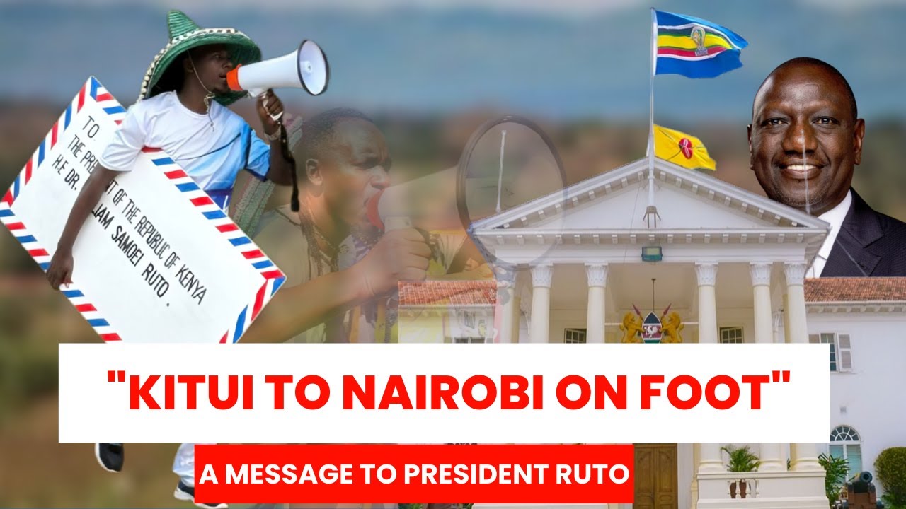 MUSICIAN BIEZ KAVIRU WALKS 170KM FROM NAIROBI TO STATEHOUSE NAIROBI