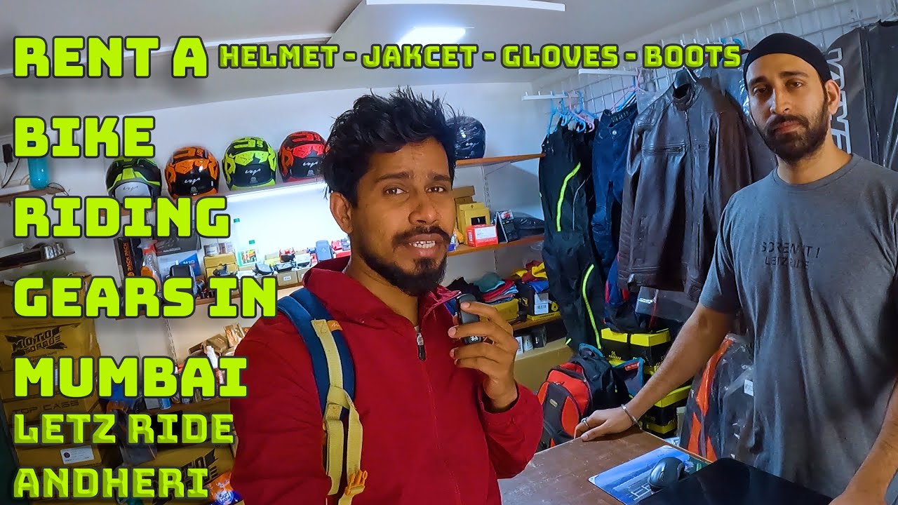 Bike Riding gears jacket gloves boots rent karo just for your ride in mumbai at letz ride andheri