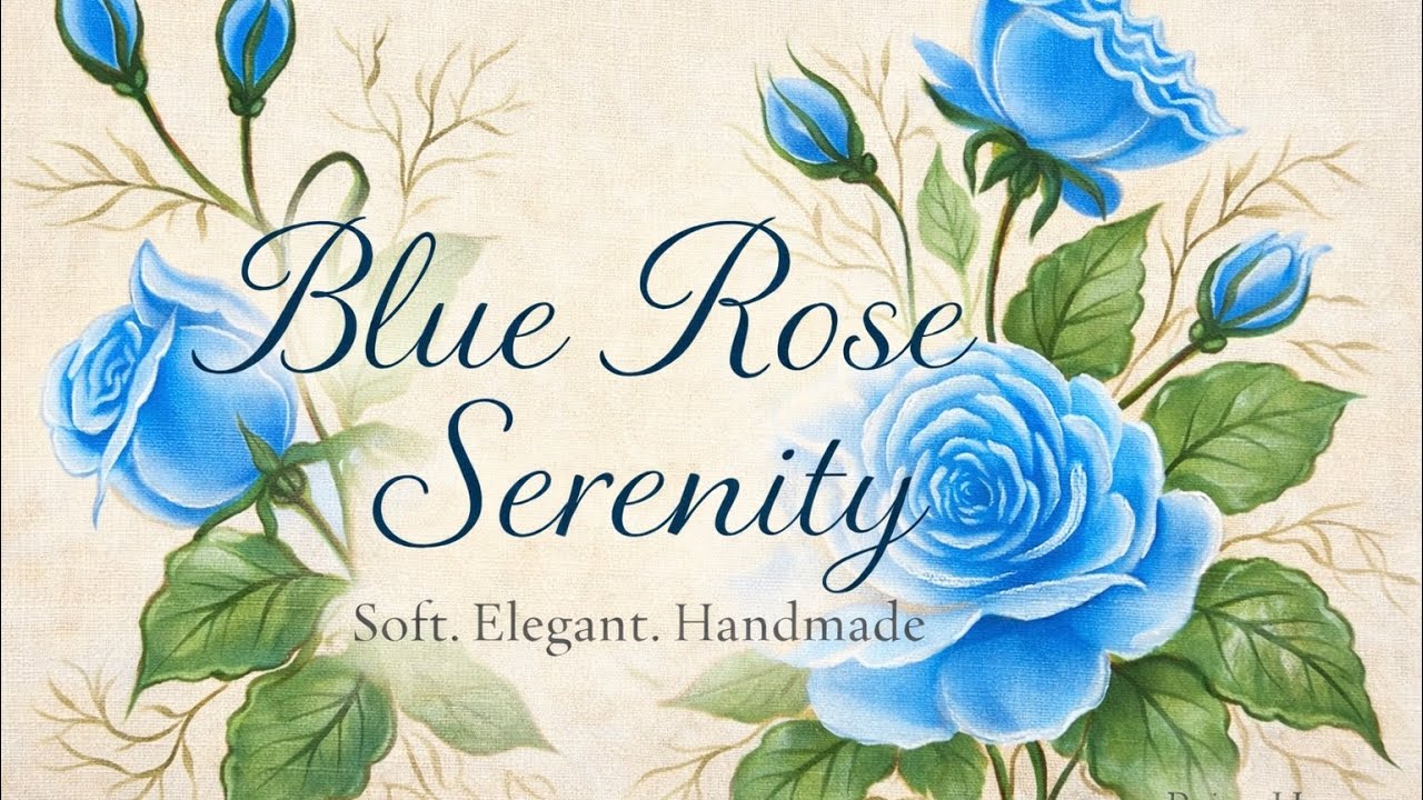 Blue Roses Painting Tutorial | Soft Blue Roses Art | Step by Step Tutorial for Beginners | Part 1