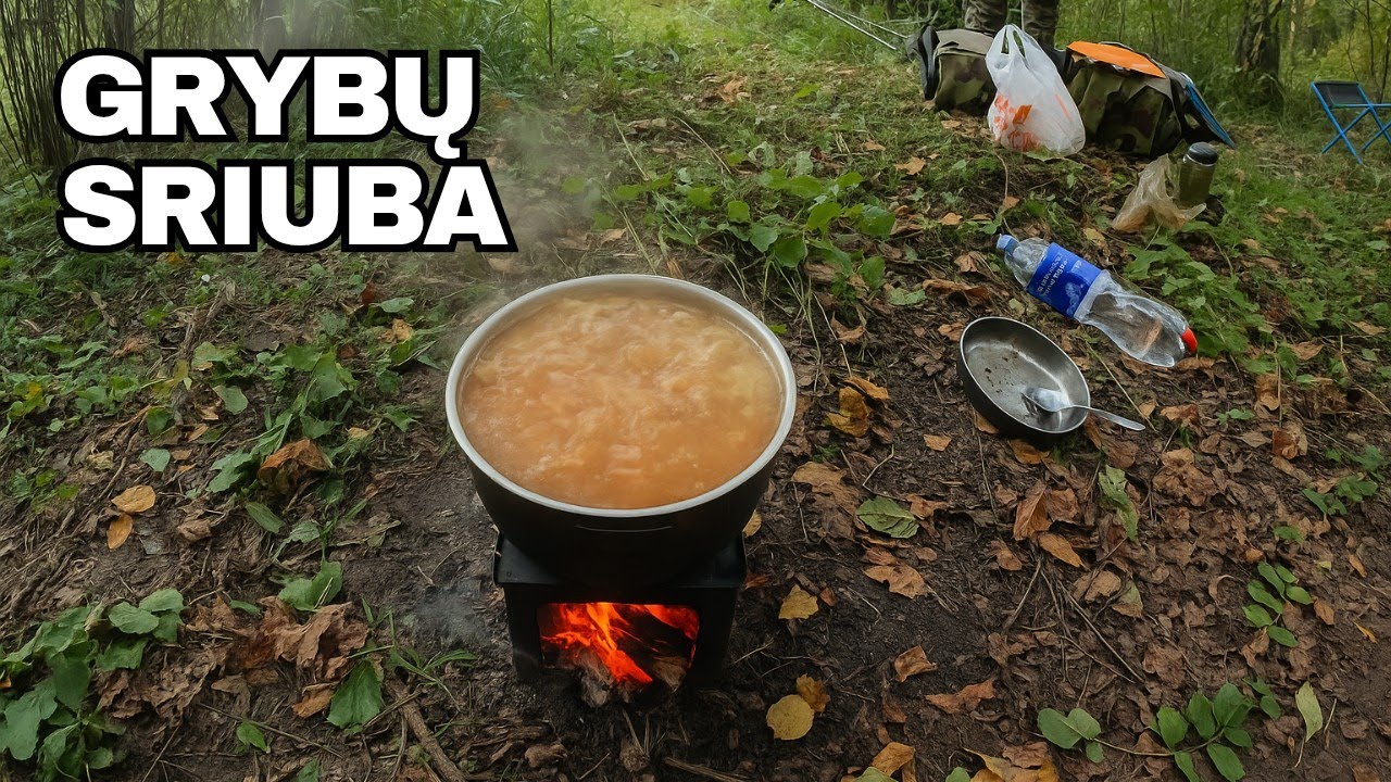 Miško nuotykiai: grybavimas, sriuba ant laužo ir naktinė žūklė