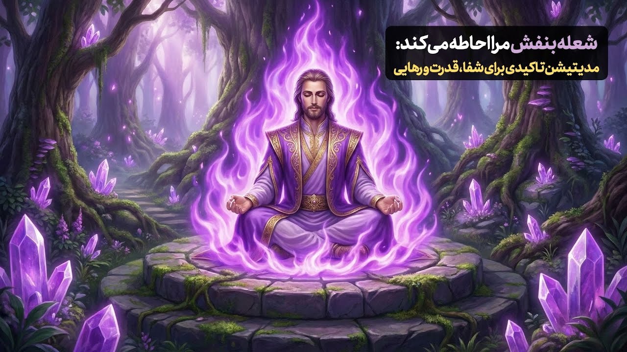 شعله بنفش مرا احاطه می کند: مدیتیشن تاکیدی برای شفا ، قدرت و رهایی