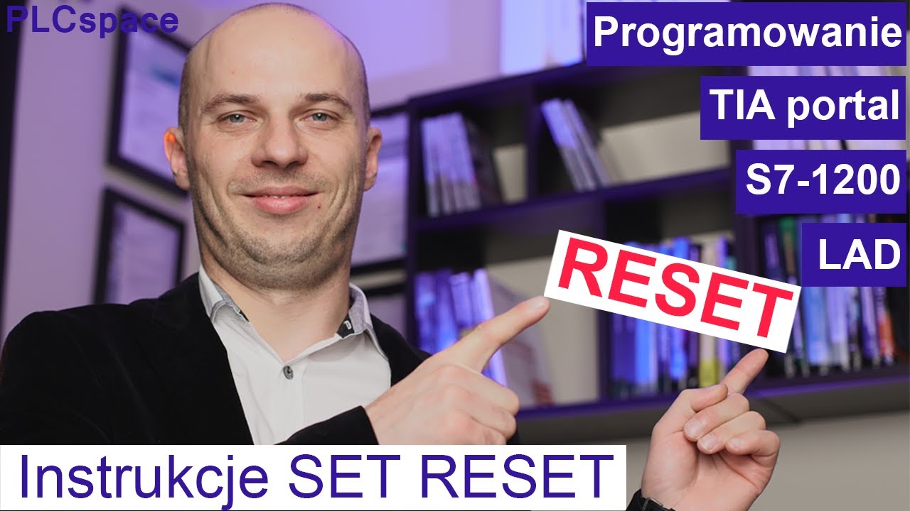 Instrukcje SET RESET - Kurs programowania PLC Siemens S7-1200 - TIA Portal - LAD
