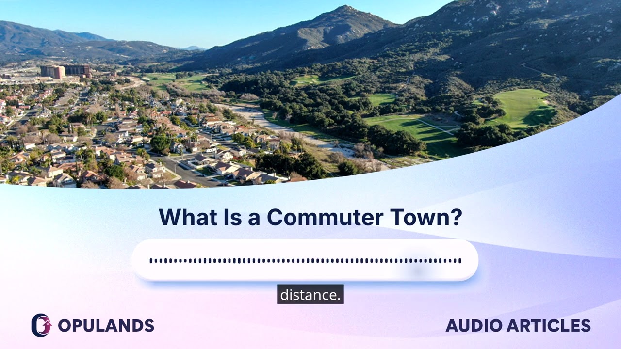 What is A Commuter Town?